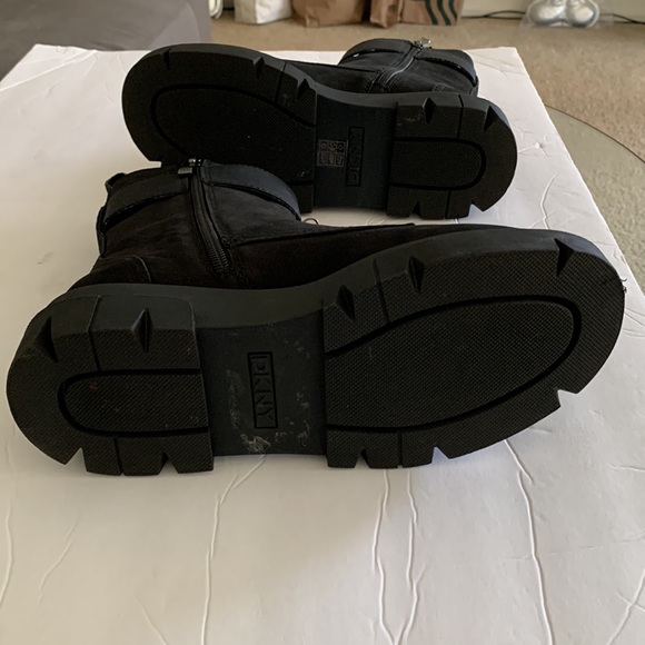 DKNY Combat Ankle Boots Size 7 M - Picture 12 of 16